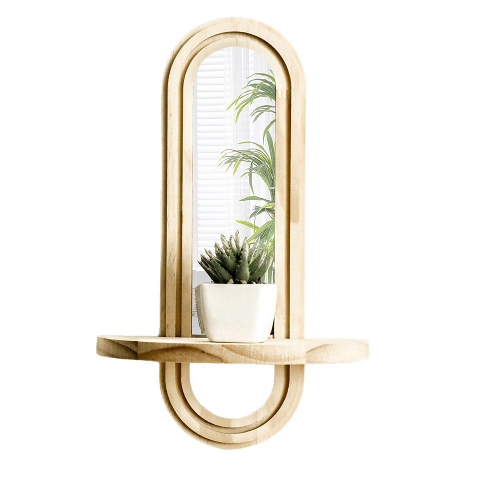 Vanity Home Decor - Wall Mounted Mirror Shelf Creative Home