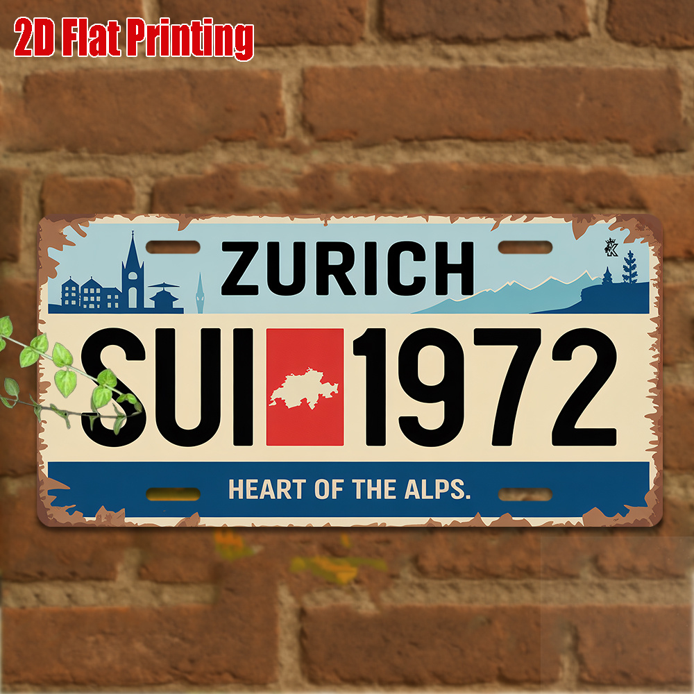 Home Decor Zurich - AL Sign - Vintage Durable Metal