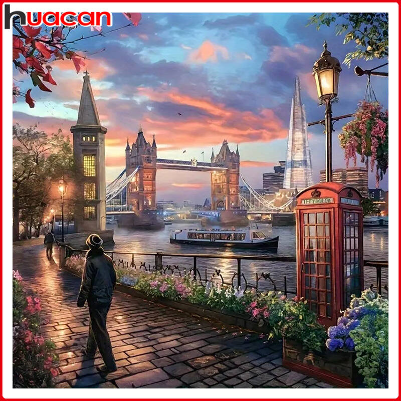 Home Decor London - Huacan Diamond Painting Kit London Skyline