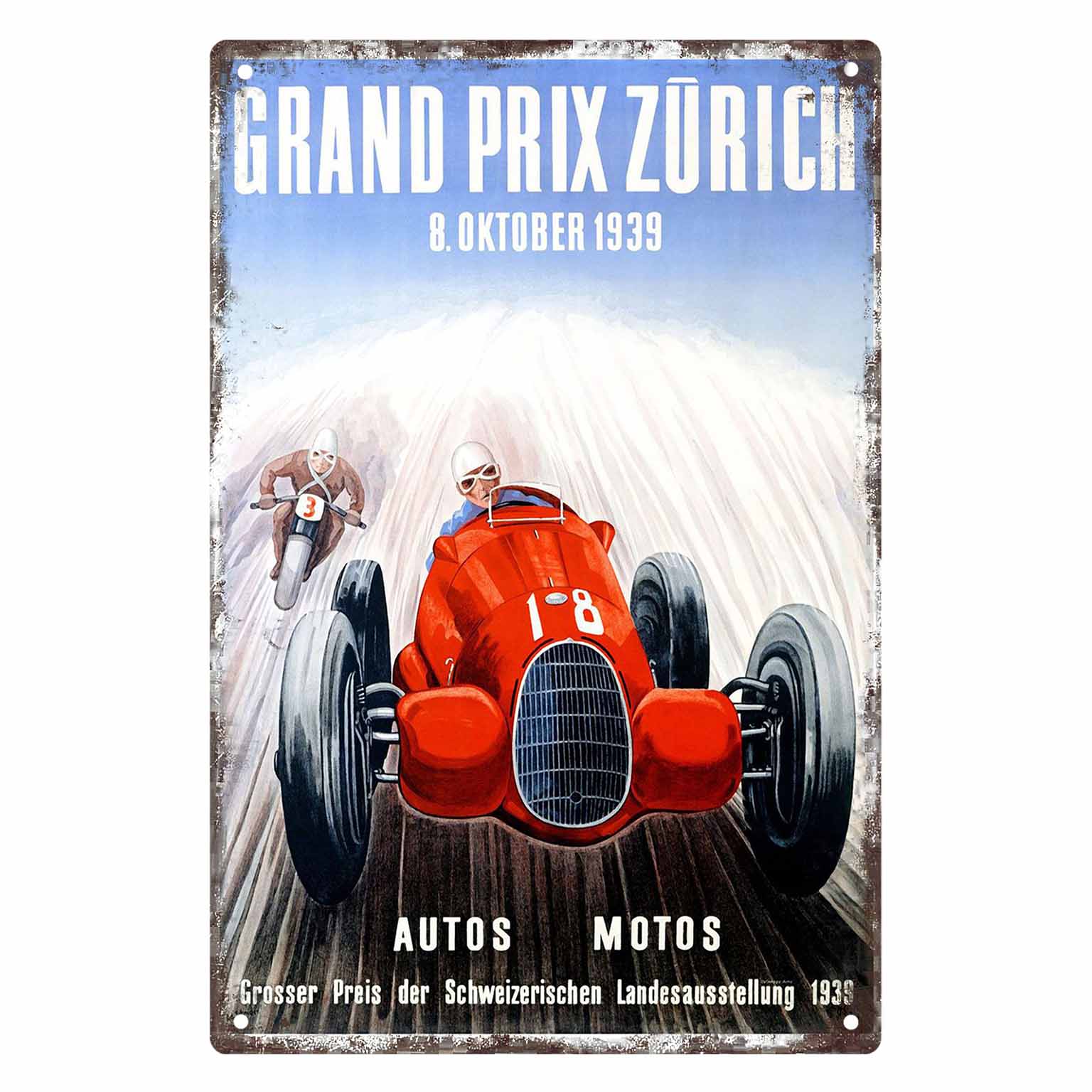 2D FLAT 1pc Grand Prix Zurich  - Home Decor Zurich ulasan dan harga