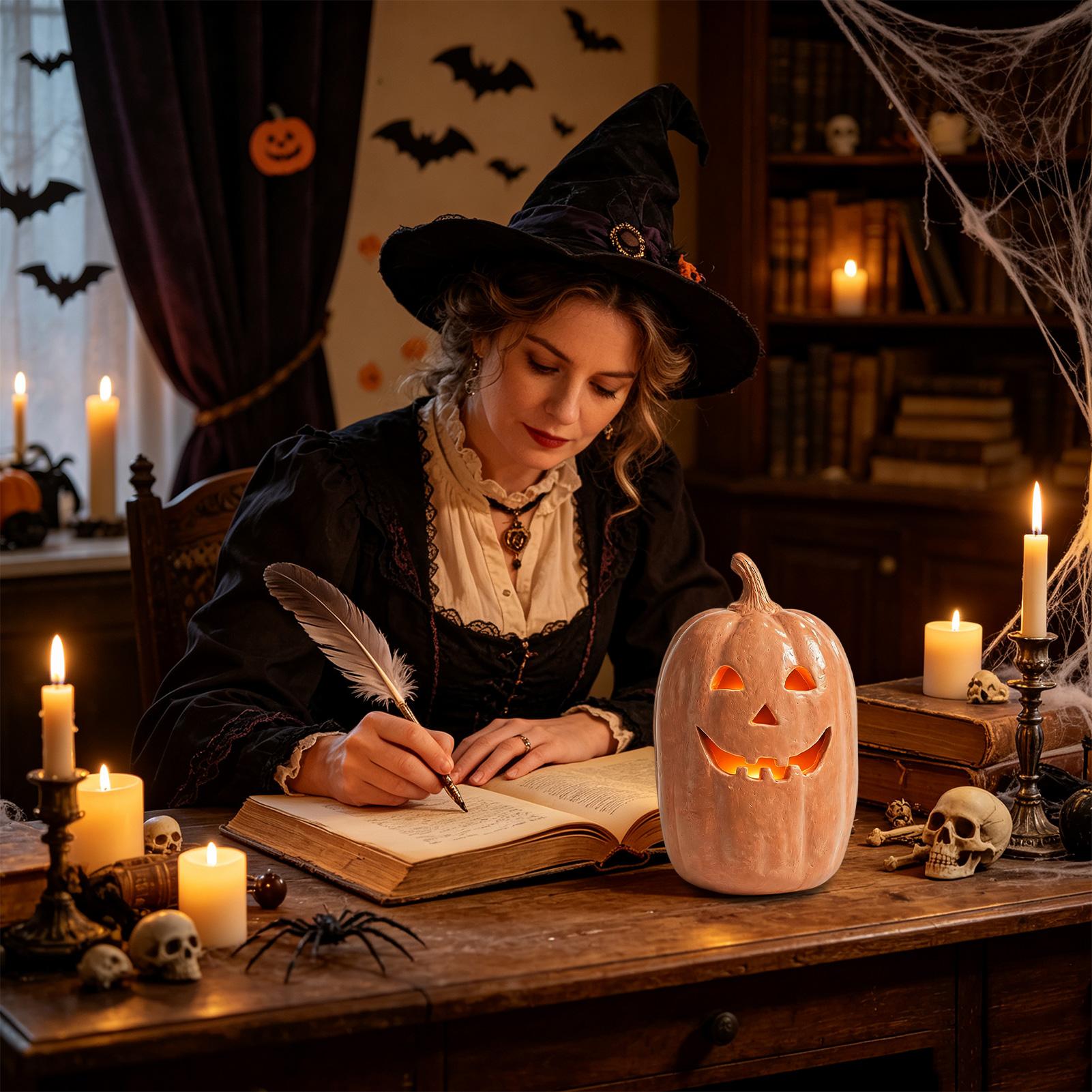 Spooky Pumpkin Lanterns Pumpki - Home Decor Handmade ulasan dan harga