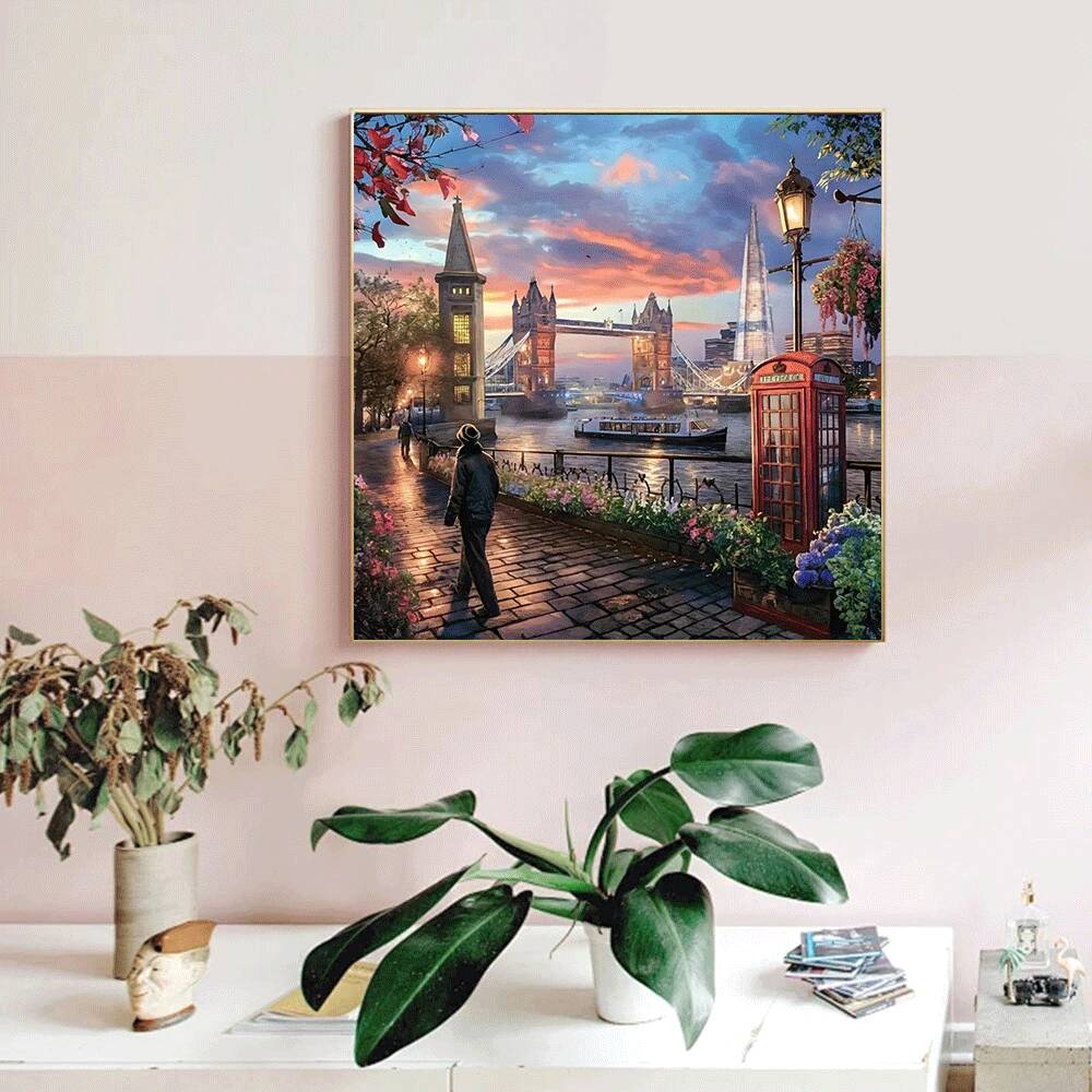 Huacan Diamond Painting Kit Lo - Home Decor London ulasan dan harga