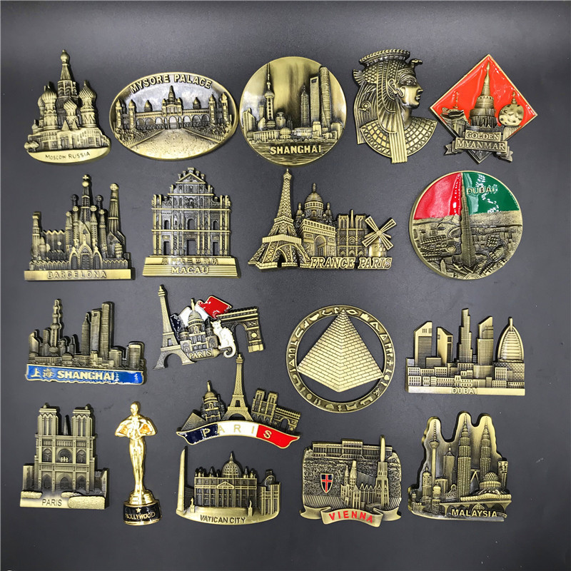 France Paris Metal 3D Cute Mag - Home Decor London ulasan dan harga