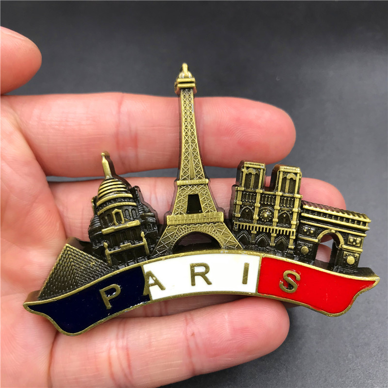 France Paris Metal 3D Cute Mag - Home Decor London ulasan dan harga