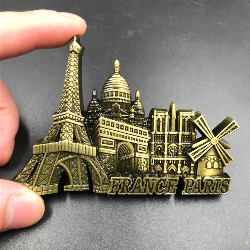 France Paris Metal 3D Cute Mag - Home Decor London ulasan dan harga
