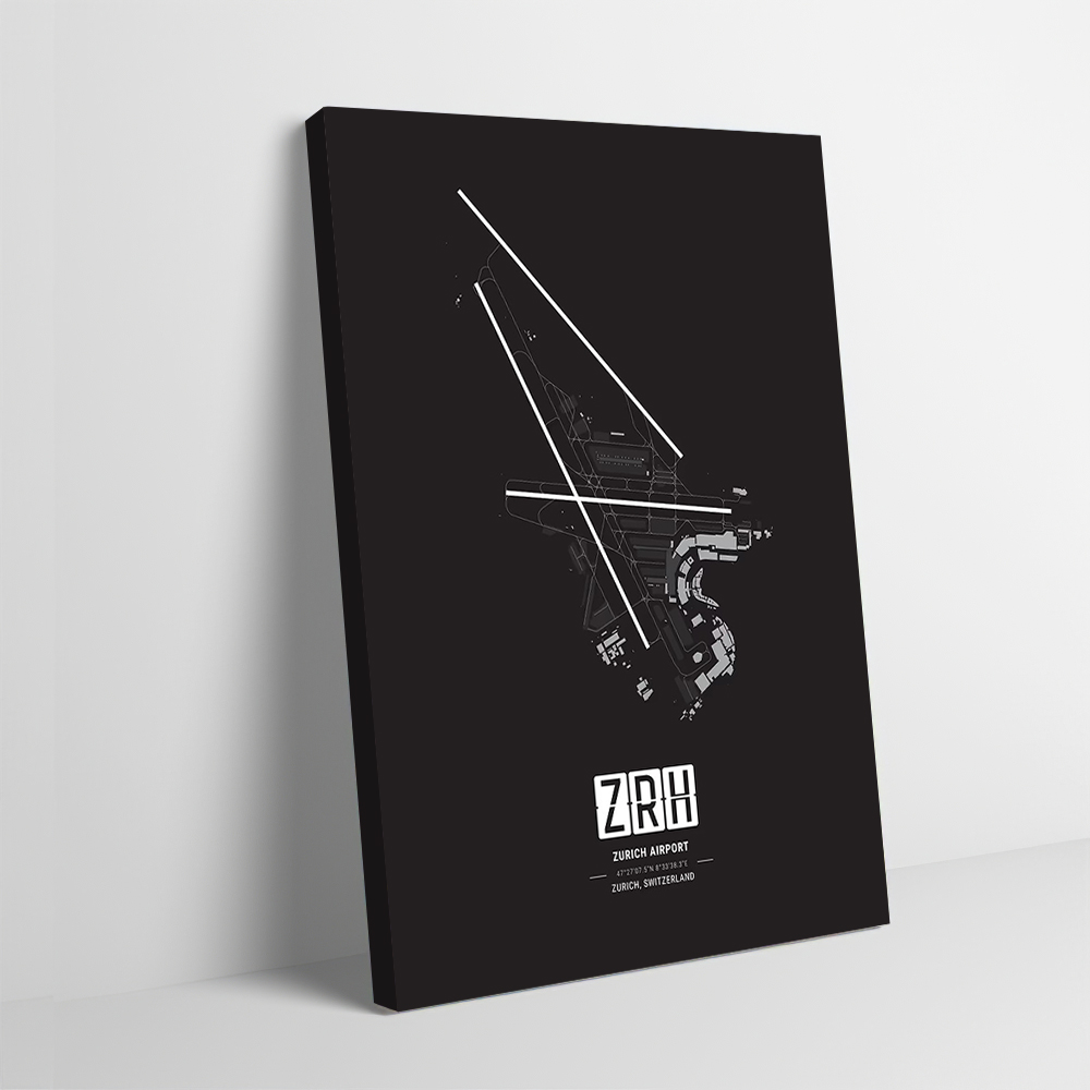 Zurich Airport Map Printing Po - Home Decor Zurich ulasan dan harga