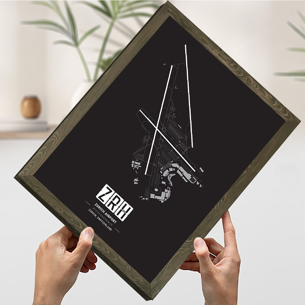 Zurich Airport Map Printing Po - Home Decor Zurich ulasan dan harga