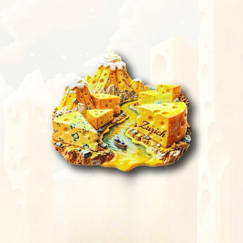 Zurich Cheese Fridge Magnet -  - Home Decor Zurich ulasan dan harga