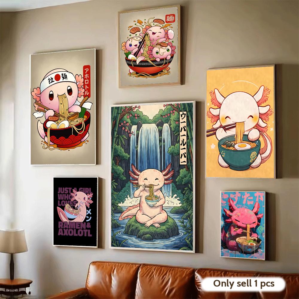 Ramen Axolotls Art Design Post - Home Decor Design Ideas ulasan dan harga