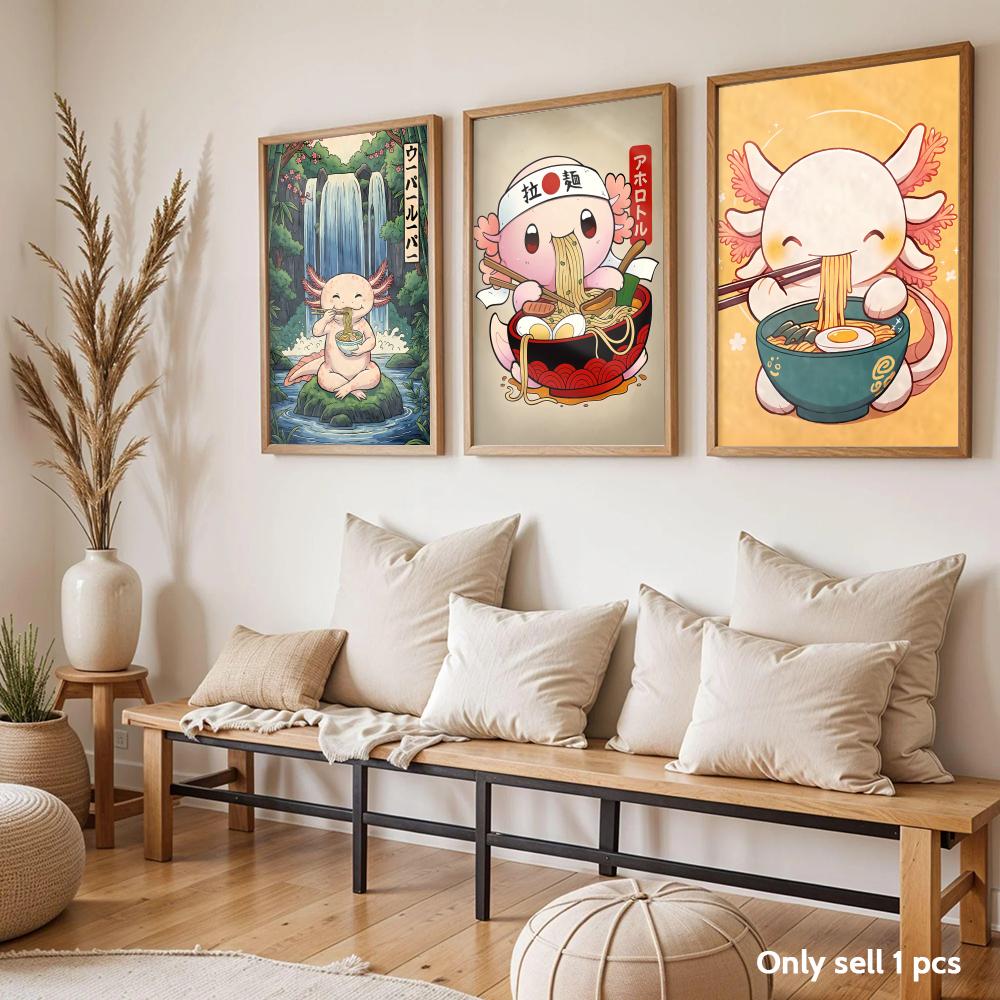 Ramen Axolotls Art Design Post - Home Decor Design Ideas ulasan dan harga