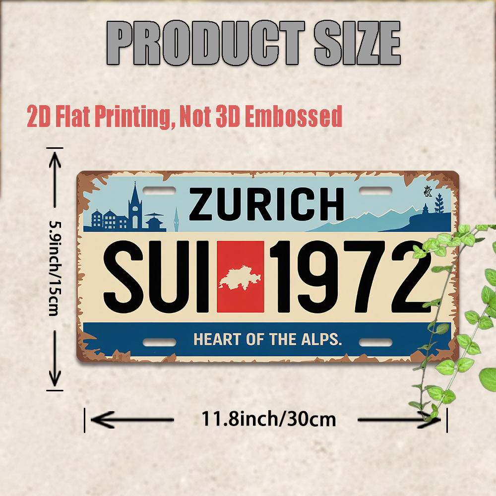 AL Sign - Vintage Durable Meta - Home Decor Zurich ulasan dan harga