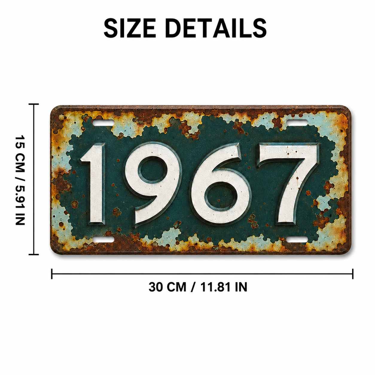 2D Flat,1pc Vintage Metal  Sig - Home Decor Zurich ulasan dan harga