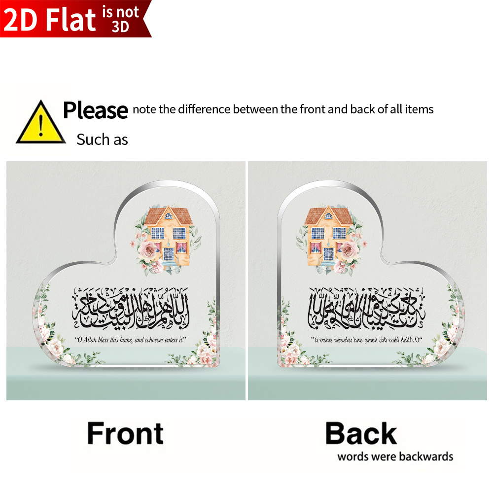 CIFBUY Acrylic Plaque 2D Flat  - Home Decor Gift ulasan dan harga