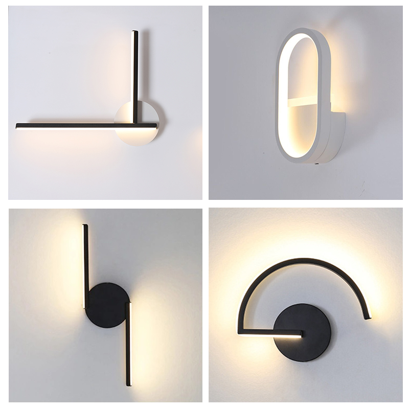 Modern Nordic LED Wall Lamp, M - Home Decor White ulasan dan harga