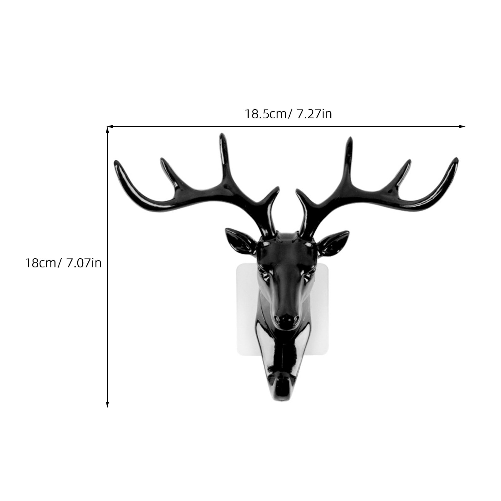 6Pcs Deer Head Wall Hook Antle - Home Decor White ulasan dan harga