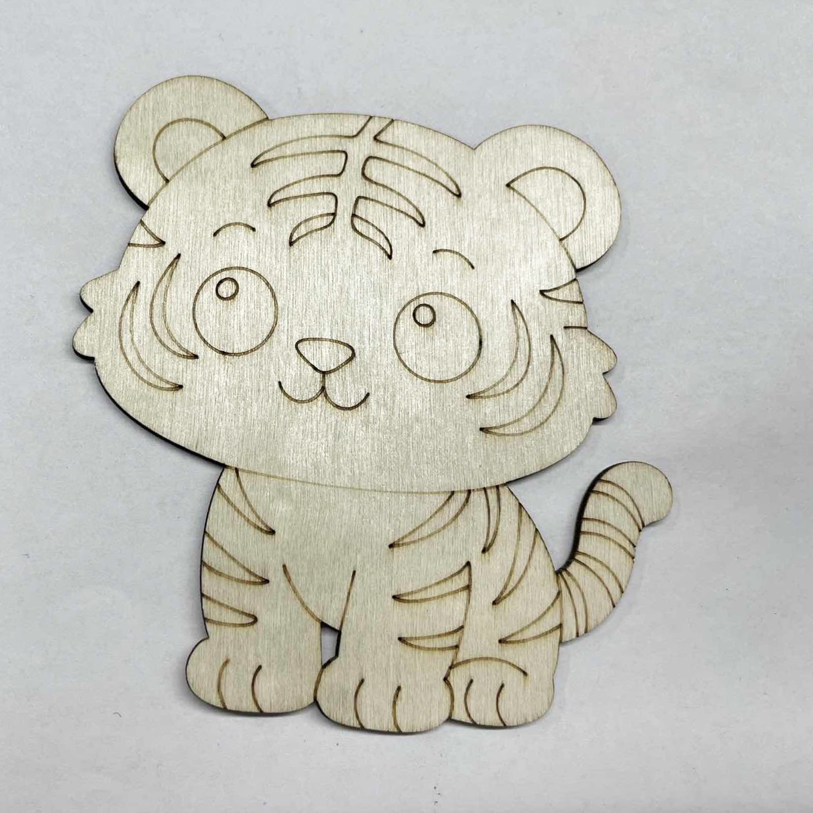 10 Pcs/set Tiger Animal Unfini - Home Decor Handmade ulasan dan harga