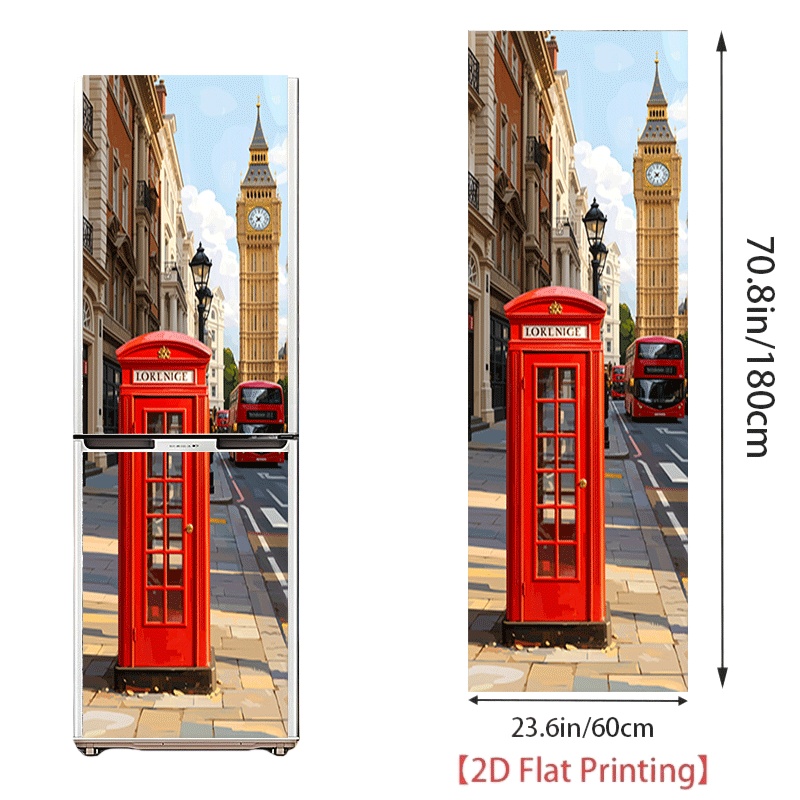 [23.62×70.87 inch] London Stre - Home Decor London ulasan dan harga