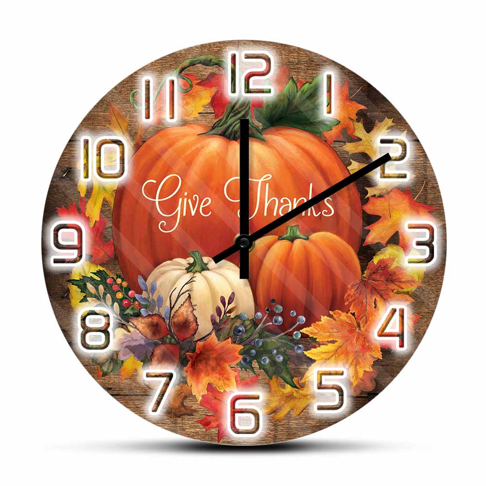 Give Thanks Blessed Wall Clock - Home Decor Design Ideas ulasan dan harga