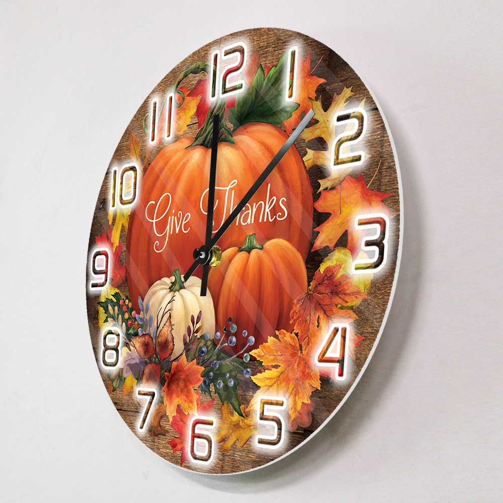 Give Thanks Blessed Wall Clock - Home Decor Design Ideas ulasan dan harga