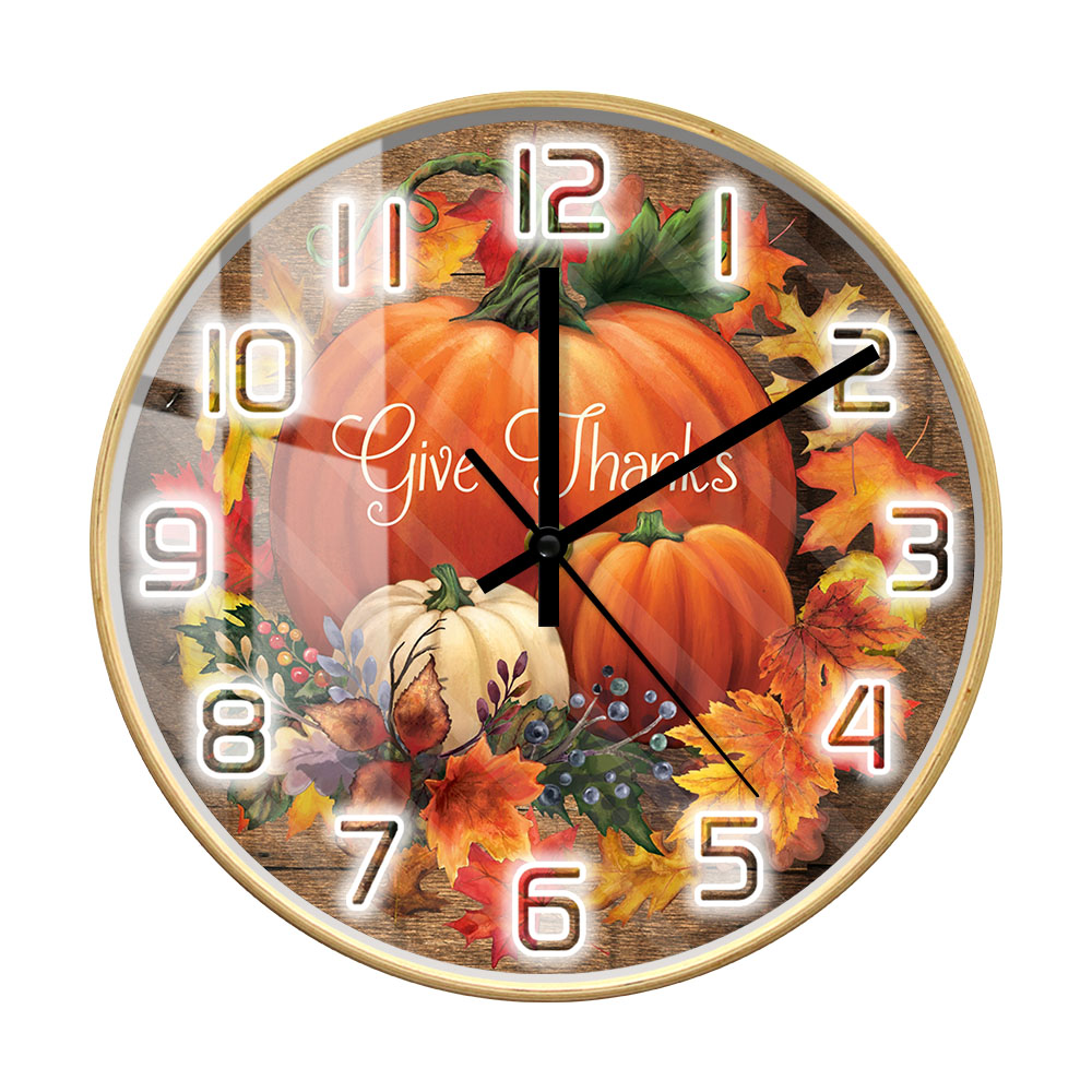 Give Thanks Blessed Wall Clock - Home Decor Design Ideas ulasan dan harga