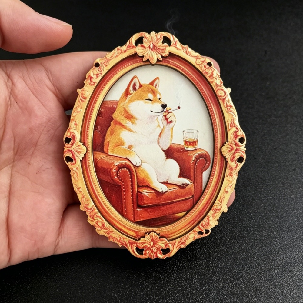 Cute Cat Refrigerator Magnet - - Home Decor White ulasan dan harga