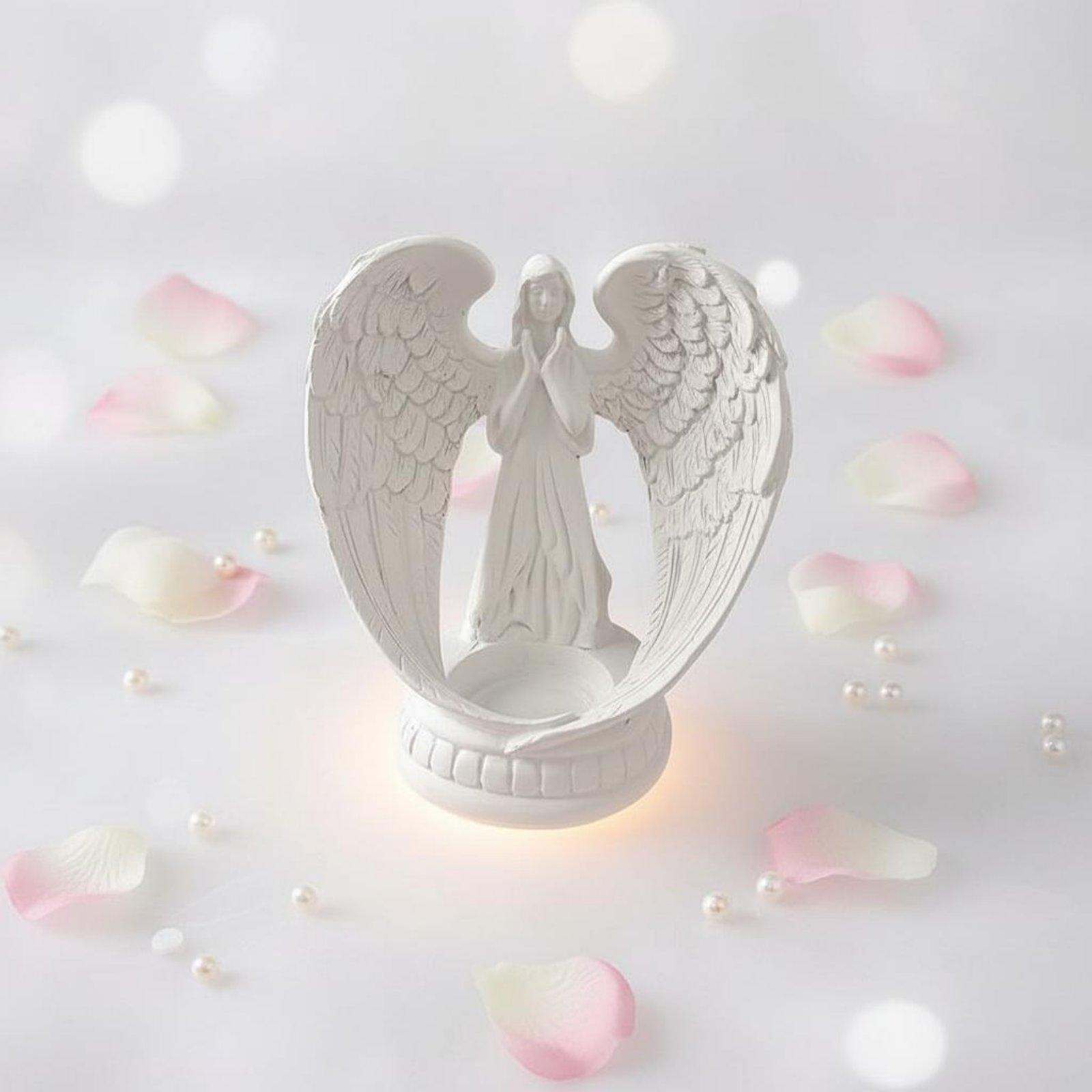 White Resin Angel Statue Nordi - Home Decor White ulasan dan harga