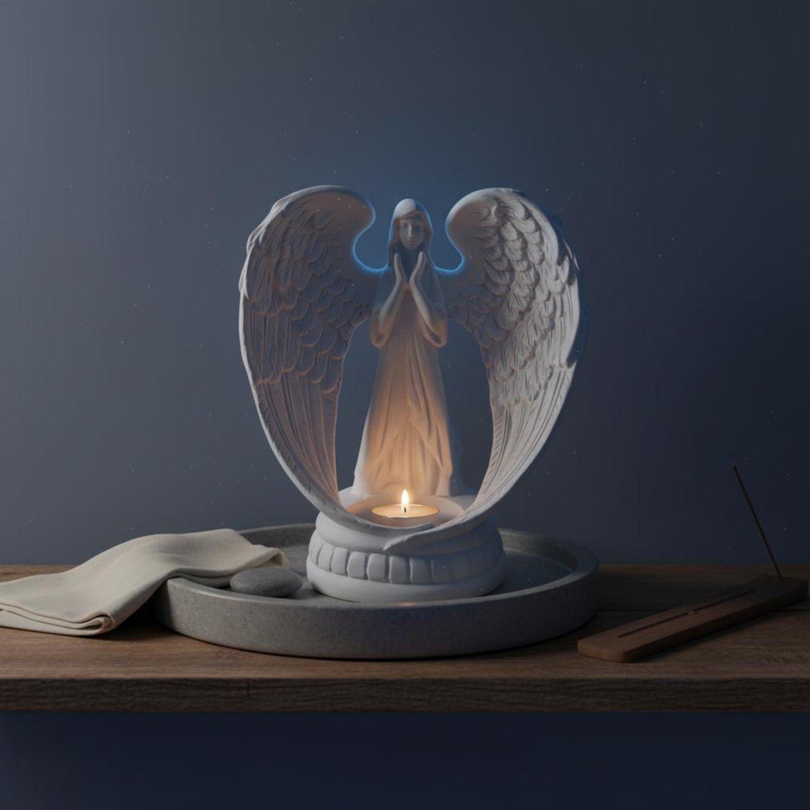 White Resin Angel Statue Nordi - Home Decor White ulasan dan harga
