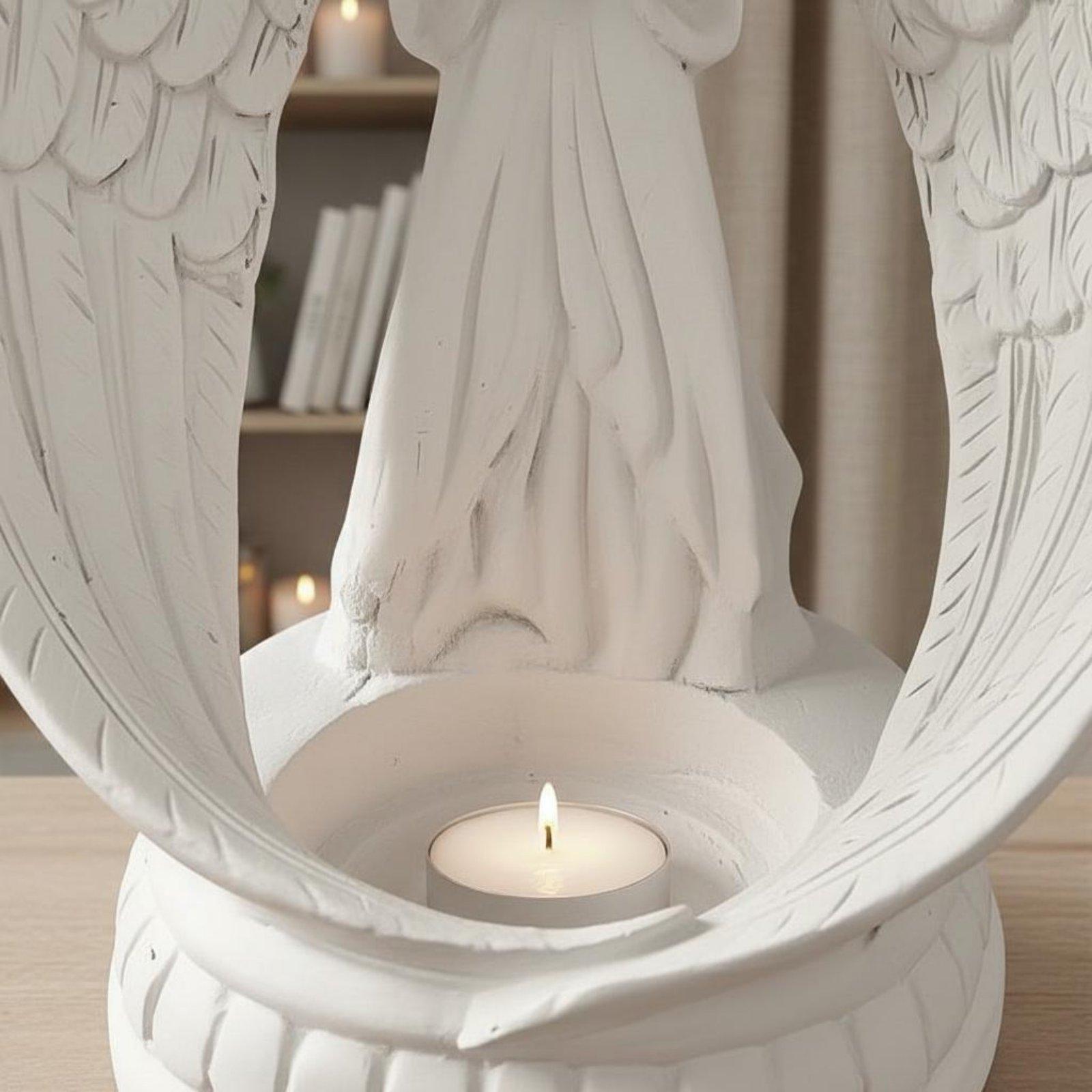 White Resin Angel Statue Nordi - Home Decor White ulasan dan harga