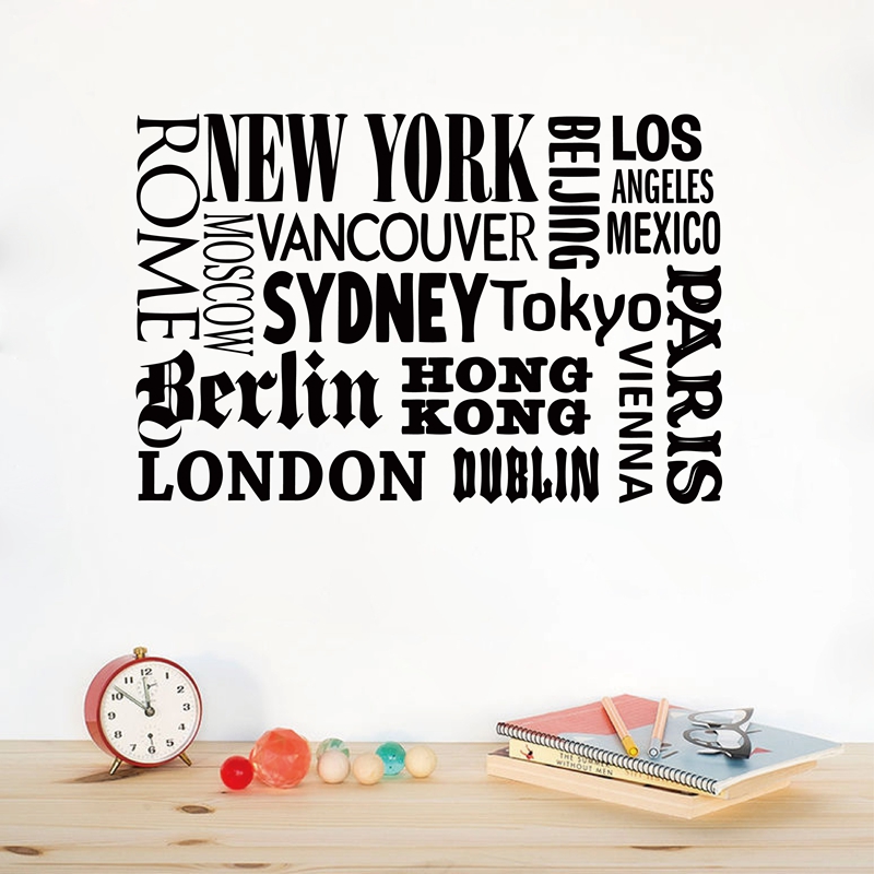 New York London Paris Quote wa - Home Decor London ulasan dan harga
