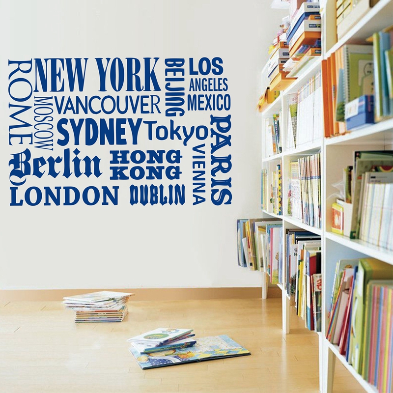 New York London Paris Quote wa - Home Decor London ulasan dan harga