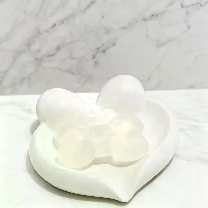 Cute Bow Heart Shaped Ceramic  - Vanity Home Decor ulasan dan harga