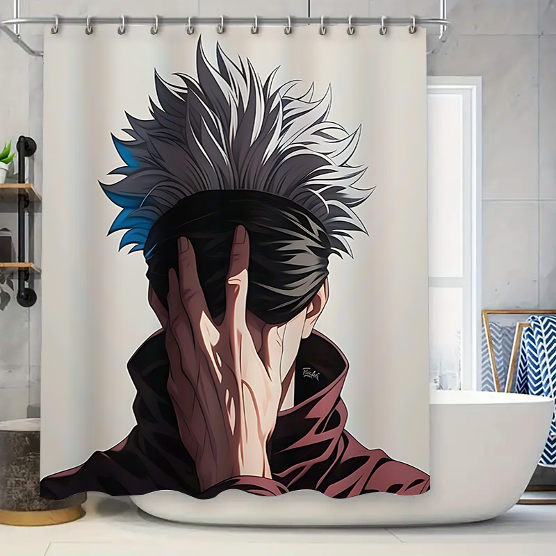 Anime Style Shower Curtain Uni - Home Decor Design Ideas ulasan dan harga