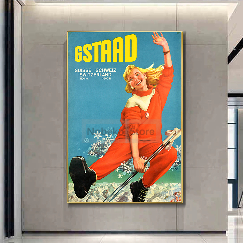 Switzerland Vintage Travel Pos - Home Decor Zurich ulasan dan harga
