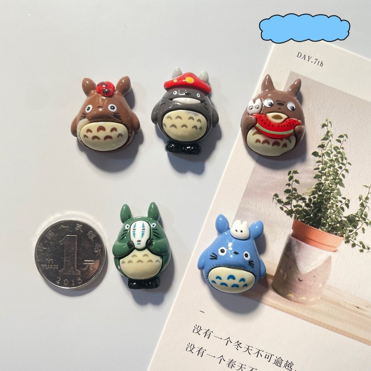 Totoro Anime Resin Fridge Magn - Home Decor Market ulasan dan harga