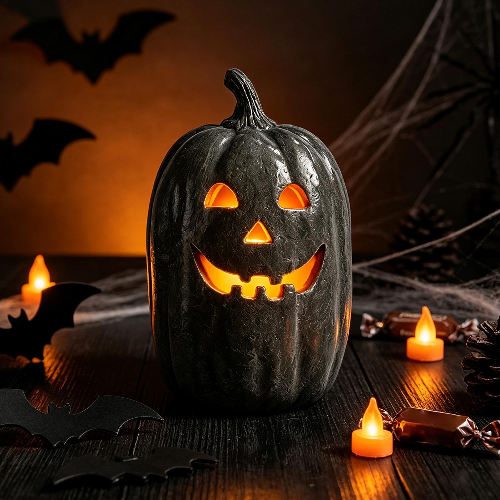 Halloween Pumpkin Decor Resin  - Home Decor Handmade ulasan dan harga
